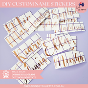 Personalised Name Vinyl Stickers